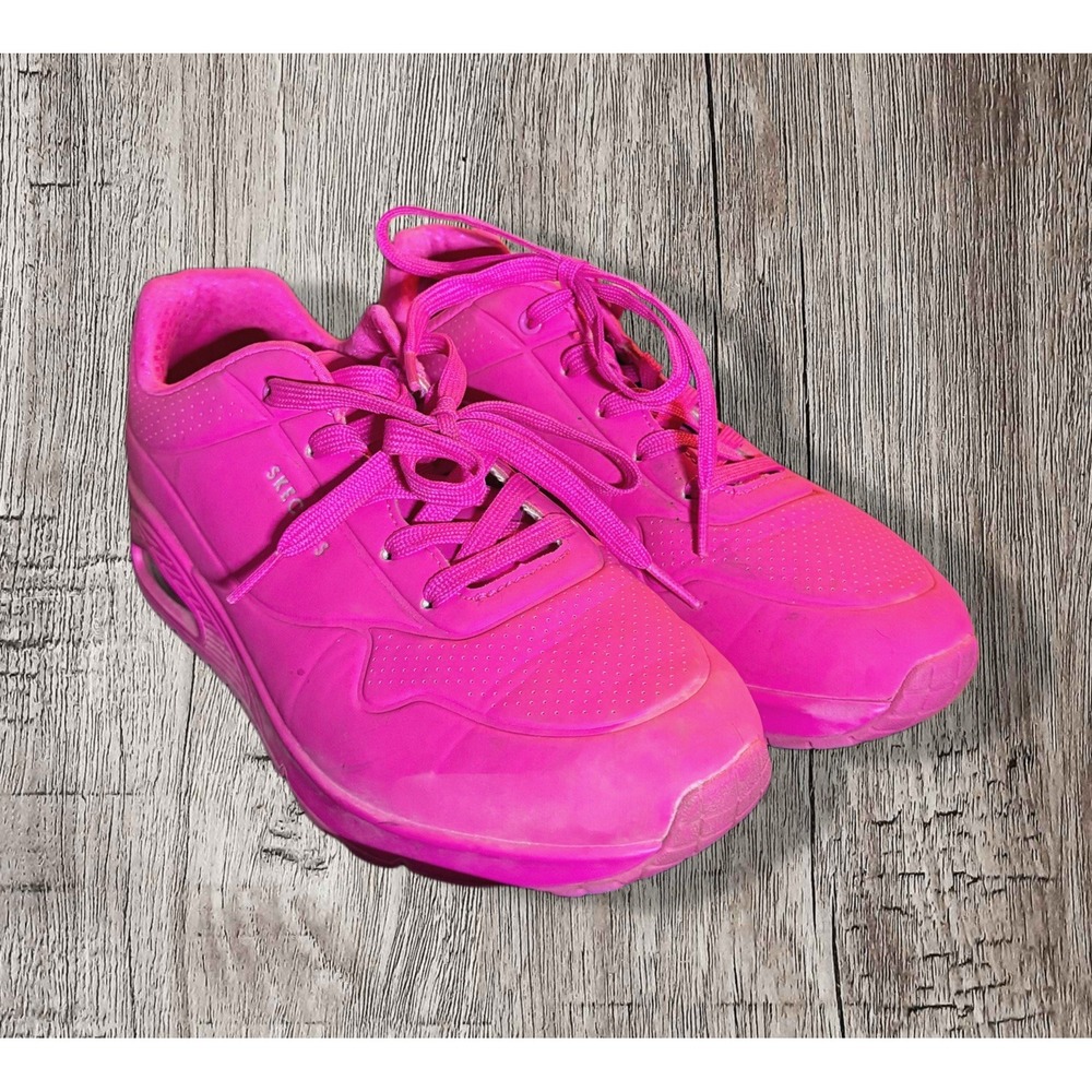 Skechers Womens UNO NIGHT SHADES Athletic Shoes Casual Sneakers Hot Pink 9.5